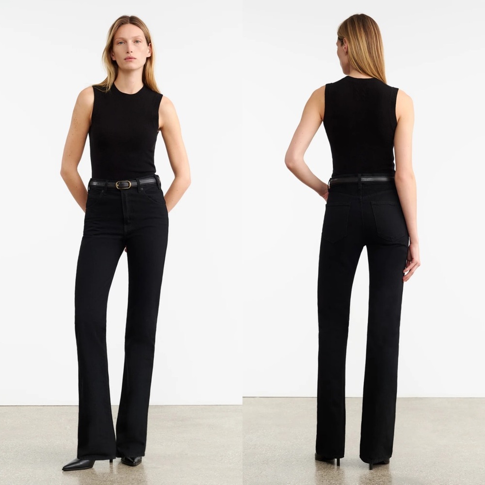 Nili Lotan Black Ribbed Sleeveless Tank Top